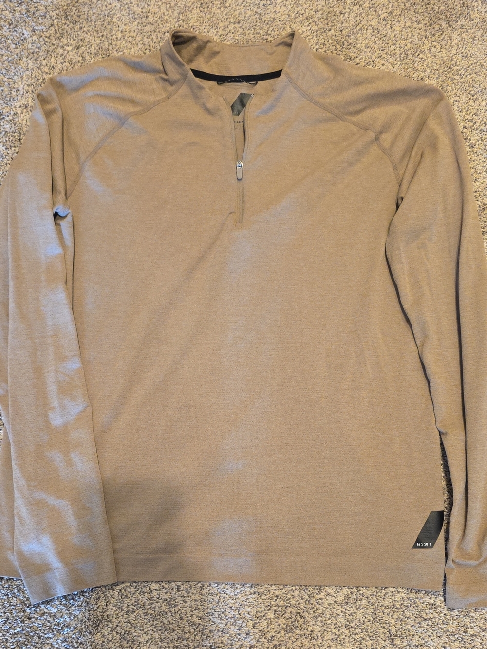 Zara Men's Tan Quarter-Zip Lightweight Sweater